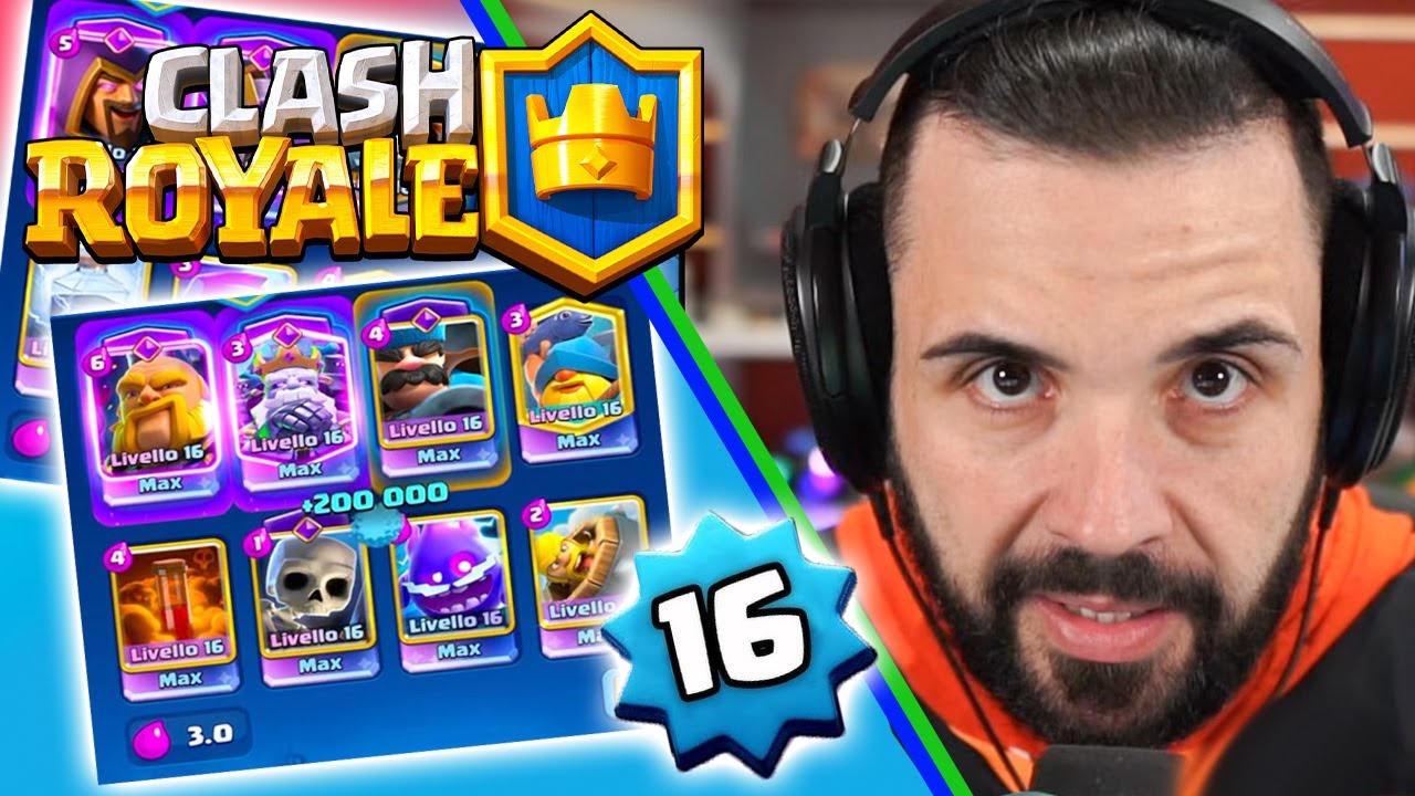 il mio 2° deck al LIVELLO 16 - CLASH ROYALE - YouTube