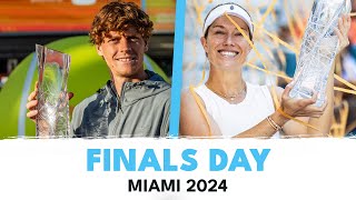 FINALS DAY: Go Inside Jannik Sinner & Danielle Collins' Winning Moments at 2024 Miami Open!