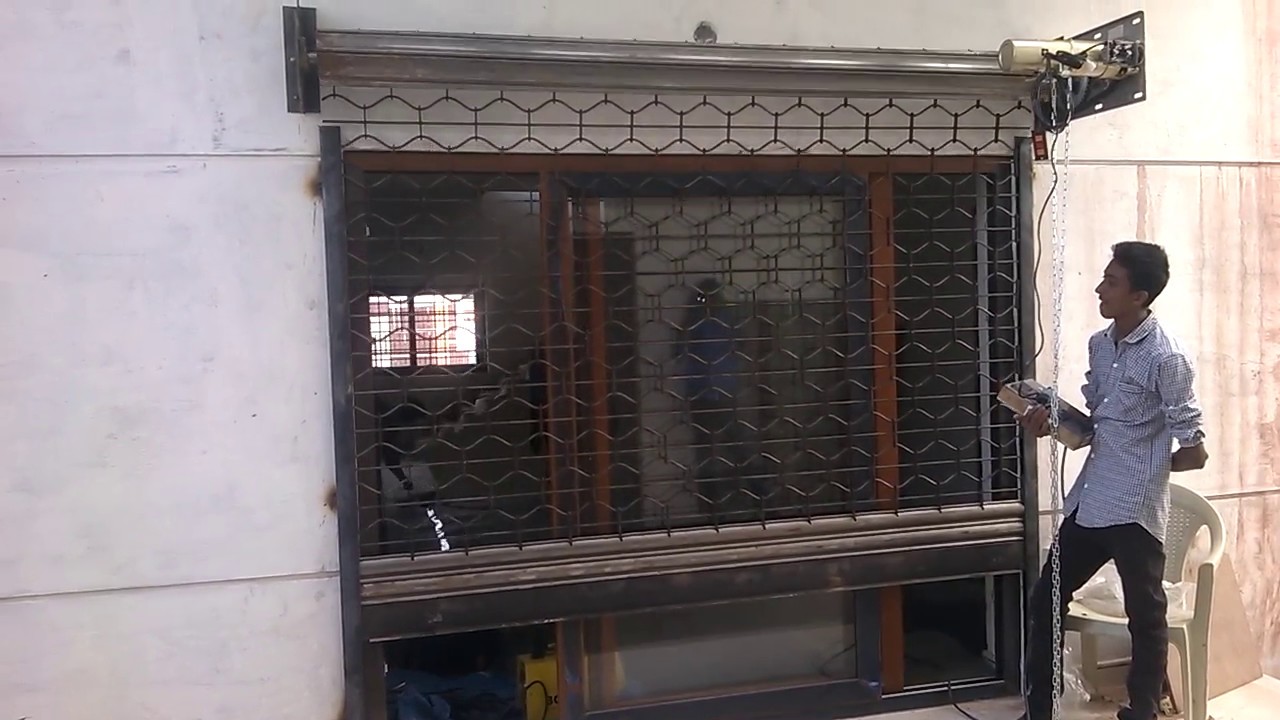 Automatic Grill Rolling Shutters YouTube