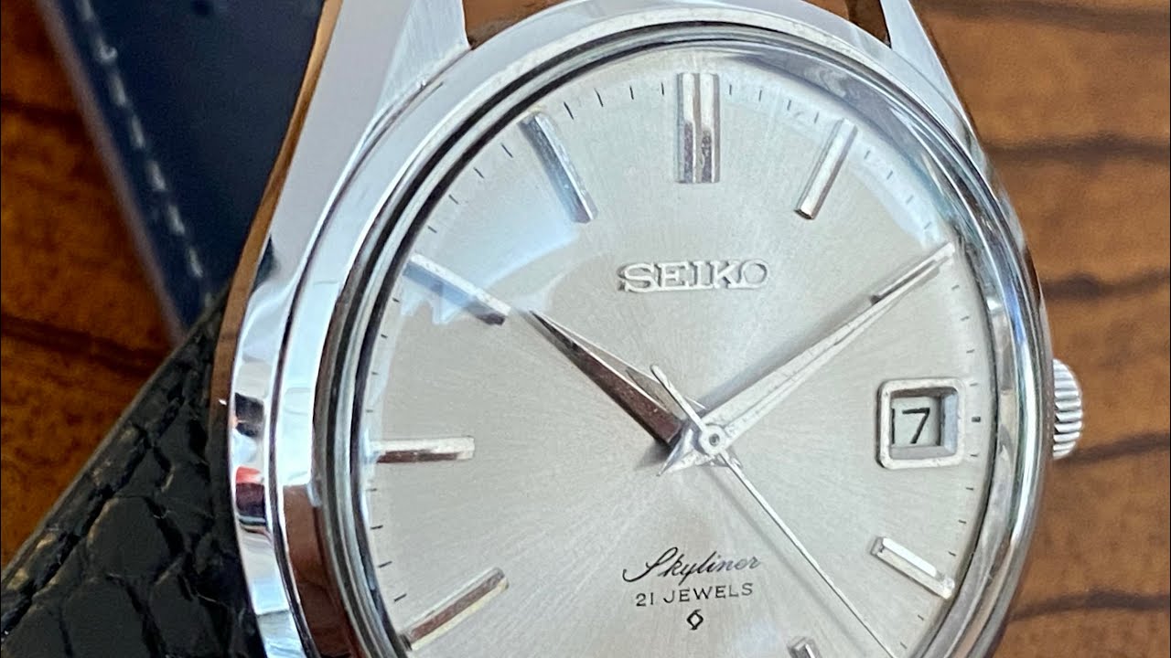 Vintage October 1968 Serviced Seiko SkyLiner 6102-8000 w/ Professionally  Restored Dial & Sharp Case - YouTube