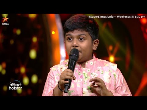 #Krishaang இன் குரலில் "ராகங்கள் பதினாறு".. 😍 | Super Singer Junior 8