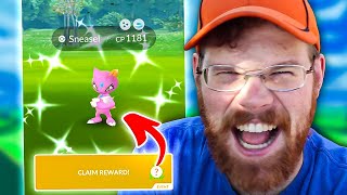 Boosted Shiny Sneasel Day! Pokémon GO!