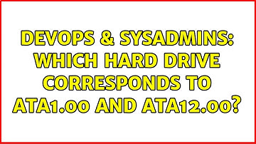 DevOps & SysAdmins: Which hard drive corresponds to ata1.00 and ata12.00? (5 Solutions!!)