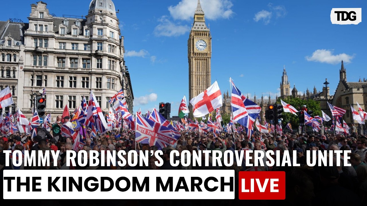 Robinson Rally Tommy Robinson Rally UK LIVE: Thousands Flood Streets for Tommy ...