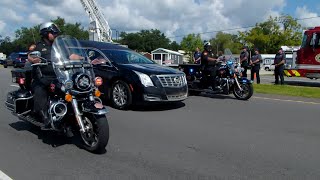 Body of slain Iberville Parish sheriff's deputy escorted from Broussard to Gonzales
