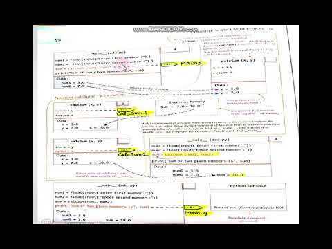 COMPUTER SCIENCE WITH PYTHON CLASS XII "Flow of Execution in Function Call Part 2"