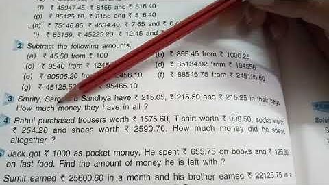 Class 5, Maths ,Chapter 19 Money part 4