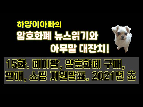   아무말대잔치 15화 페이팔 암호화폐 구매 판매 쇼핑 지원발표 2021년 초 Feat 하양이아빠