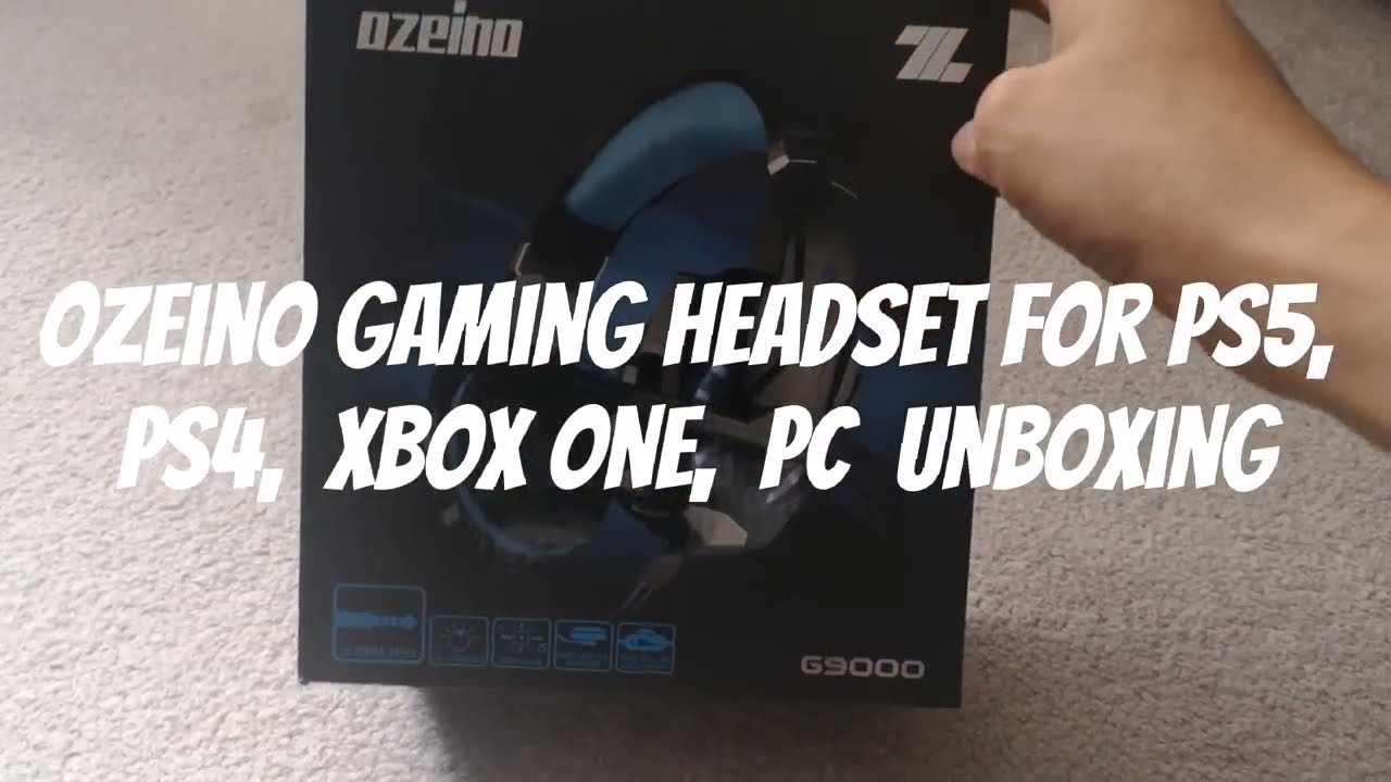 Unboxing of Ozeino Gaming Headset for PS5, PS4, Xbox One, PC 