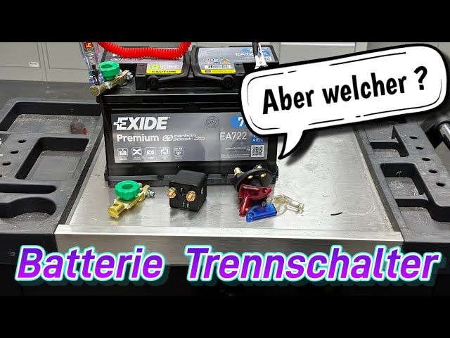 YZNlife Batterie-Trennschalter DC12V 120A, Autobatterie