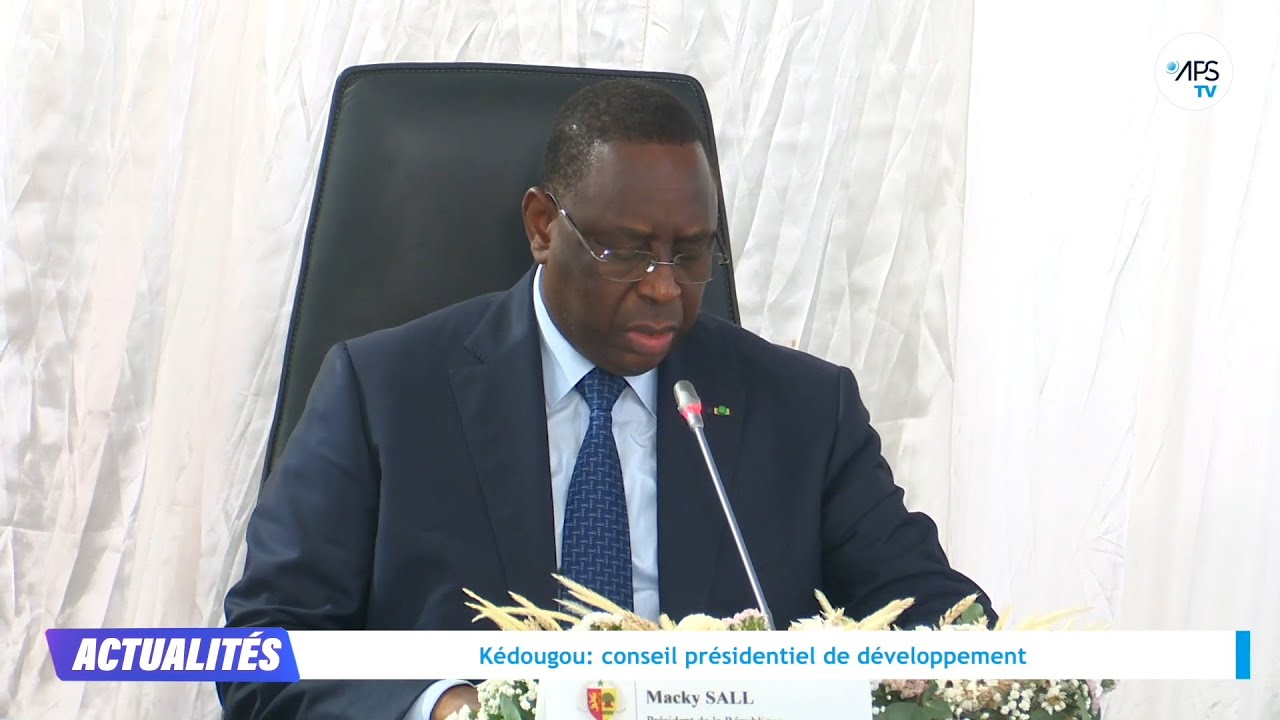 Kédougou Conseil présidentiel de développement YouTube
