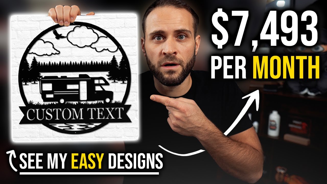 How To Make $7,493/month Selling Metal Signs (EASY Print On Demand ...