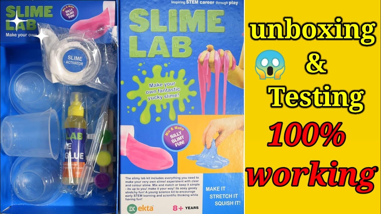 How to Make Slime at home/ My Slime Lab kit unboxing/ #Artncraftcreative 