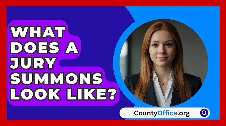 What Does A Jury Summons Look Like? - CountyOffice.org