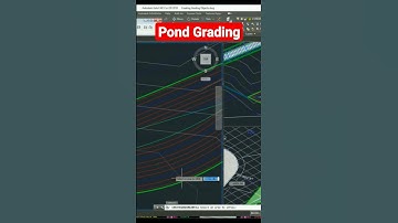 Detention Pond Grading using Grading Creation Tools in Autocad Civil 3d