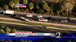 Crash Slows I-4 Traffic In Volusia County