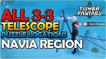 All 3 Smart Telescope Puzzle Location | Draco Alignment Side Mission |Tower Of Fantasy