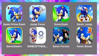 Sonic Vertical Games: Sonic Prime Dash,Sonic Jump Fever,Sonic at The Olympic Games 2020,Sonic Forces