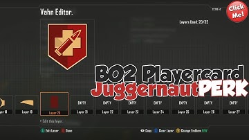 BO2 Playercard | Juggernault Tutorial - AMAZING
