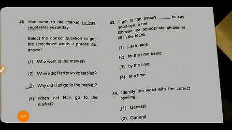HK GPSTR-2019: KEY ANSWER- ENGLISH PAPER