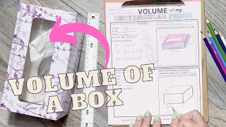Volume of a Rectangular Prism | VOLUME OF A BOX | Math Activities, Worksheets or Centers