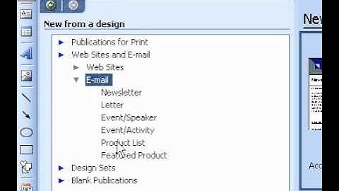 Microsoft Office Publisher 2003 Using the Microsoft Publisher email wizard