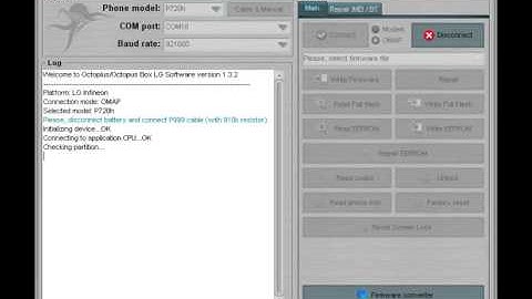 Procedimento Reset Screen Lock LG OMAP -  Octopus Box