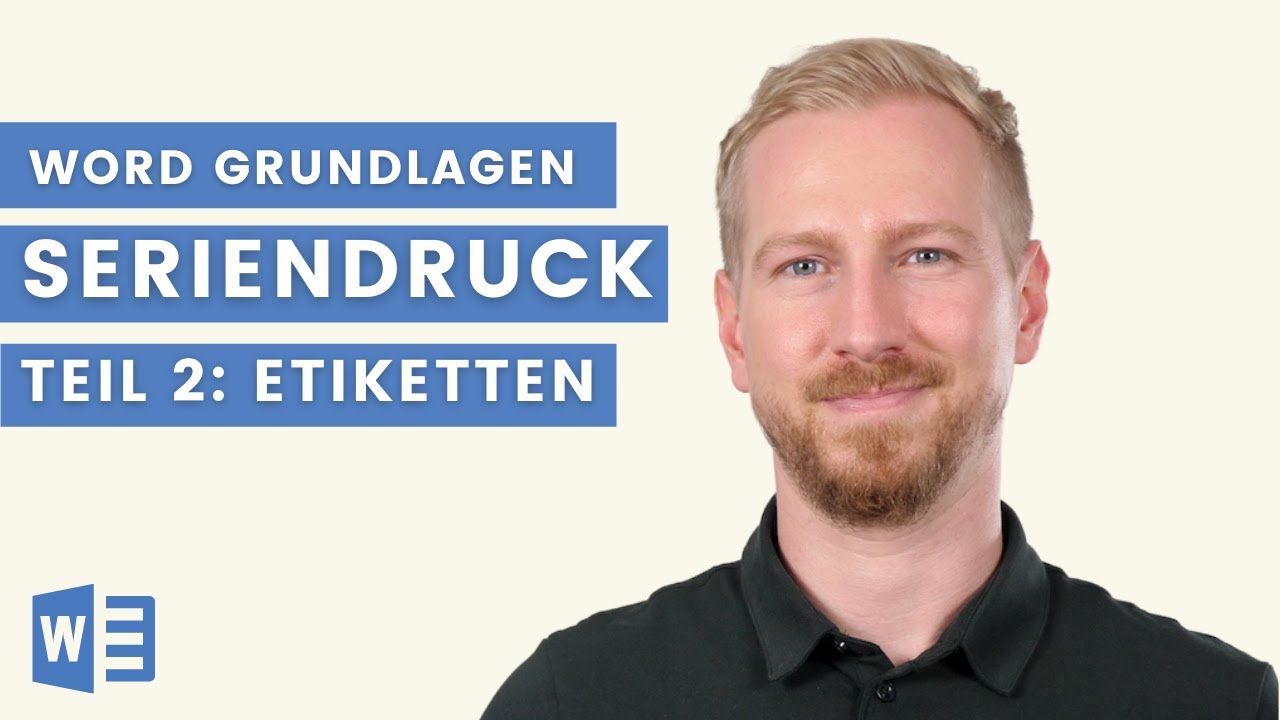 Etiketten erstellen in Word (Excel Daten Import) | Seriendruck Schritt für Schritt erklärt