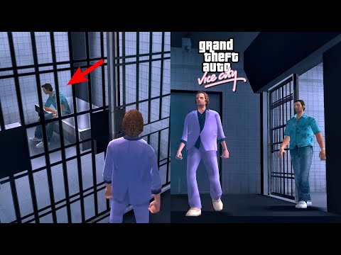 Видео: Что произойдет после того, как Томми попадет в тюрьму в GTA Vice City? 12 Star побег из тюрьмы