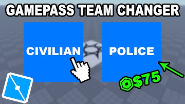 How to make Team Changer with Gamepass Teams! (Roblox Studio)