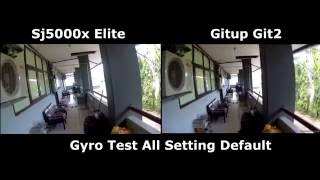 Sj5000x Elite vs Gitup Git2 Gyro test