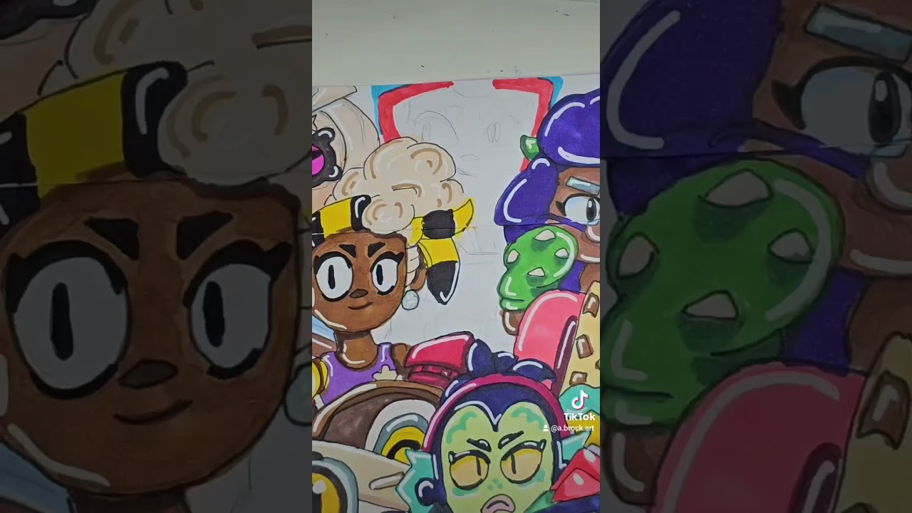 All the brawlers. Final part (colouring) 