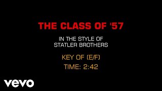 The Statler Brothers  The Class Of 57 karaoke