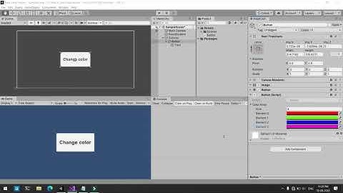 change color of button on each click: Unity