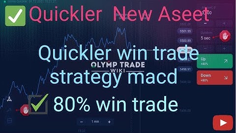 Quickler win trade | Quickler a new assit | quickler olymp trade | quickler macd indicator strategy
