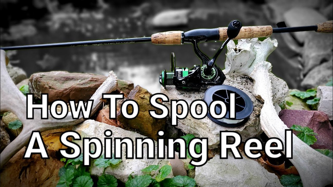 How To Spool An Open Face Spinning Reel / Tangle Free 