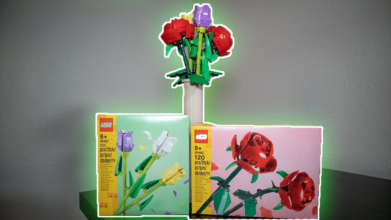*NEW* LEGO Roses & Tulip Set Build and Review! (40460 & 40461) YouTube