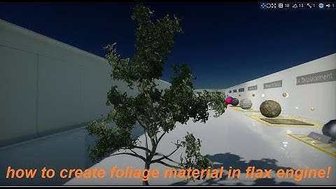 Making Foliage Material In Flax Game Engine    #FlaxTutorial
