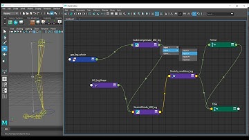 Rig Leg Stretch Multiply Divide Nodes - Autodesk Maya
