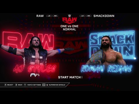 Wwe 2k22 On Ps5 Menu Concept Youtube