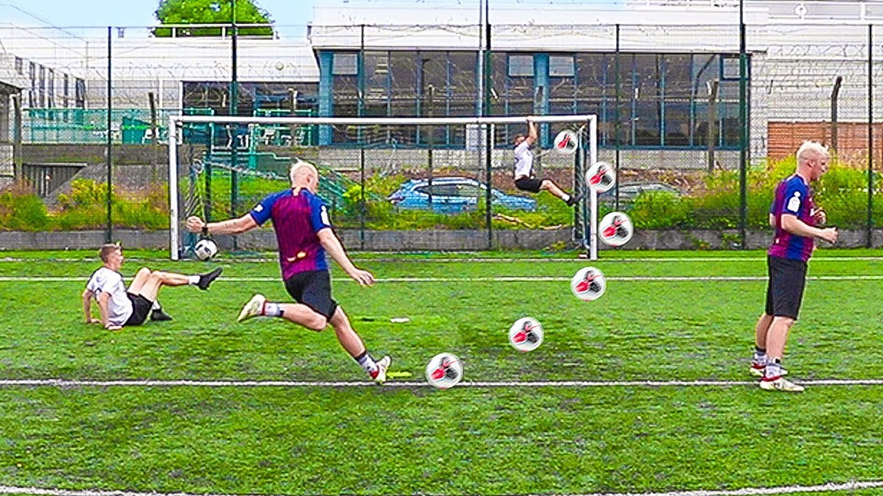 SCORING THE CRAZIEST FOOTBALL TRICK SHOT!! YouTube