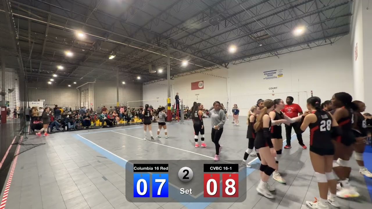 Columbia 16 Red VS CVBC 16-1 set2