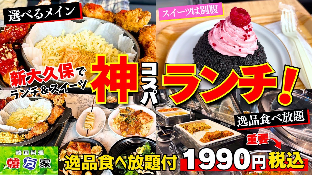 【新大久保】圧倒的コスパ！初心者にも優しい韓国料理食べ放題ランチに大満足【食べ放題】