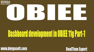 Oracle Business Intelligence || Dashboard development in OBIEE 11g Part-1