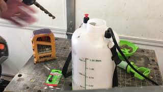 Add valve stem to your garden pump sprayer