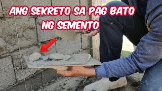 PAANO MAG BATO NG SEMENTO SA PADER?-IBAT IBANG PARAAN NG PAGBATO NG SEMENTO- TUTORIAL