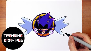 How To Draw FNF MOD Character - Final Escape Easy Step by Step