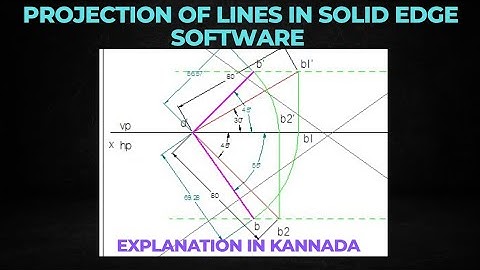 Projection of Lines in Solid edge software 2024 #projectionoflines #projectionofline #solidedge