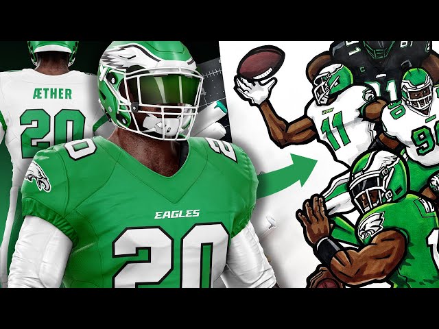 Redesigning the Philadelphia Eagles OLD Uniforms 