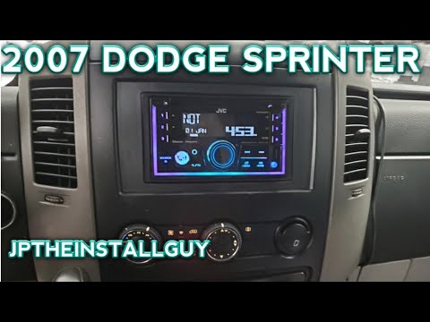2007 DODGE SPRINTER radio removal replacement and install